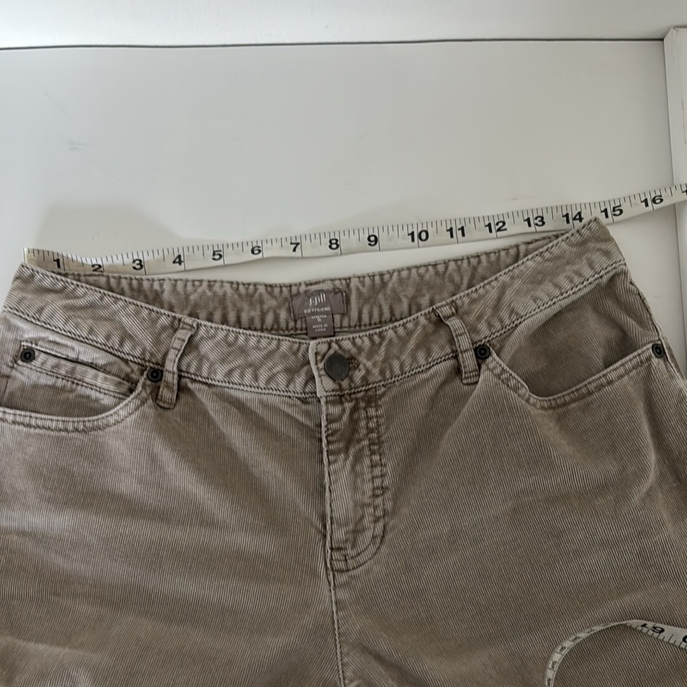J.Jill Boyfriend Pants 6 Stretch Corduroy Quiet Luxury Preppy Casual Cabincore - Picture 8 of 14
